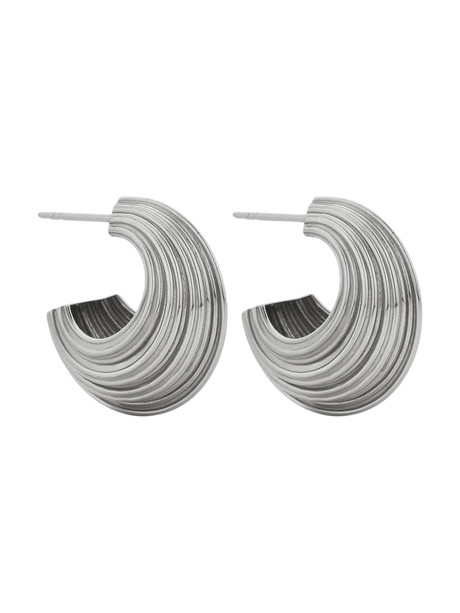 Rae hoop earrings silver